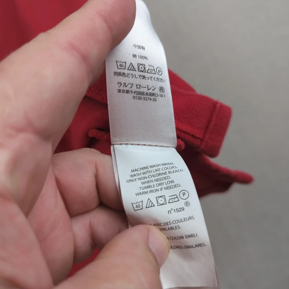 Polo Ralph Lauren Shirt Mens 4XLT Red Casual Preppy Golf
